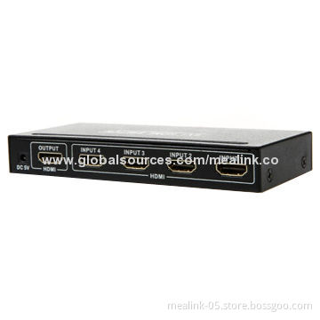 4x1 HDMI Switcher with 1.3V, Support 3D